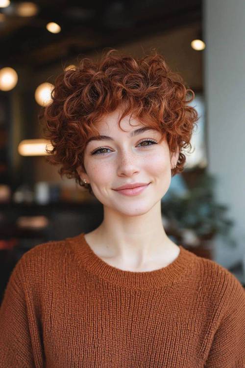 短卷发发型40-50岁_自然短卷,减龄又气质! 短卷发发型40-50岁_自然短卷,减龄又气质!