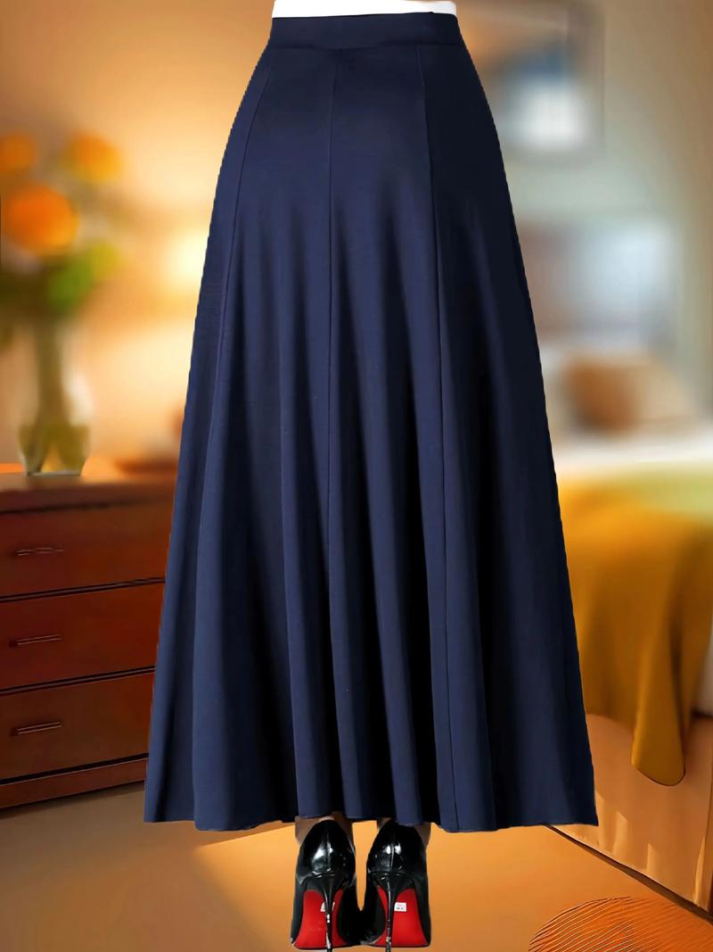 50岁女人穿什么款式半身裙_色彩搭配与款式选择技巧