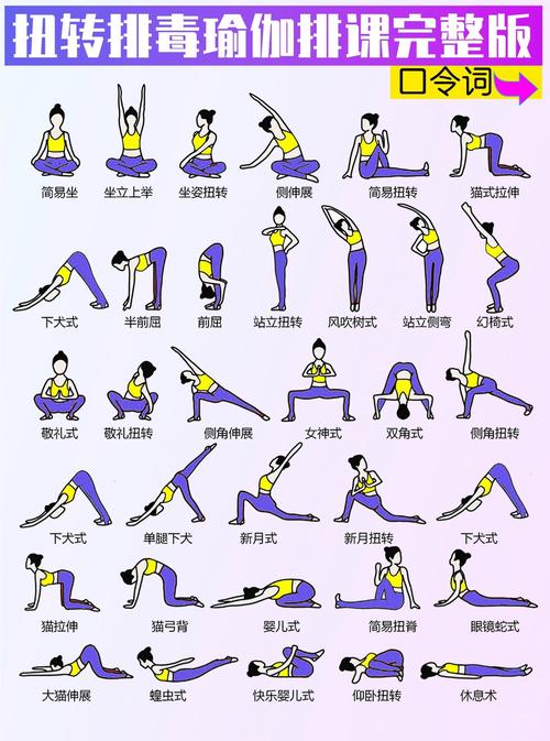 瑜伽经典动作26式_瑜伽改善颈肩腰背疼痛，缓解头痛手腕不适