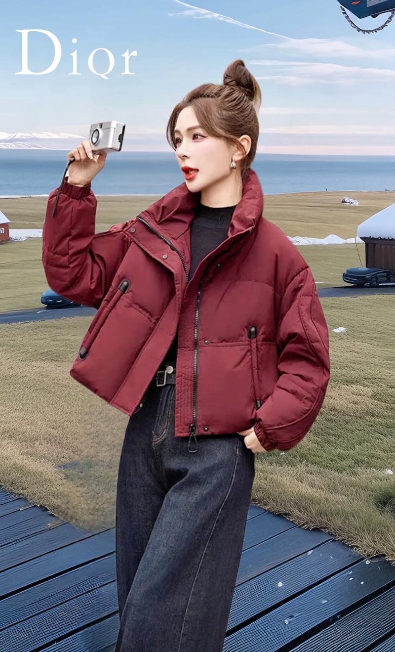 红色短外套配什么裤子_黑灰蓝卡其，时尚百搭！