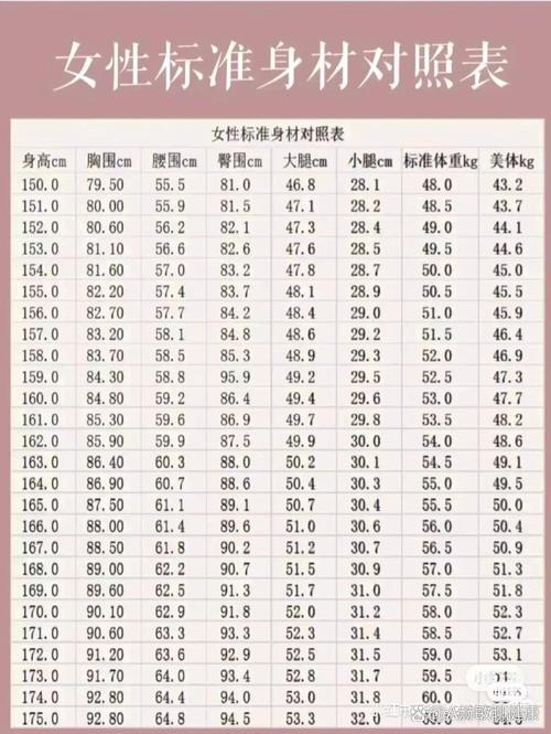 美腿腿围标准对照表_比例形态最重要