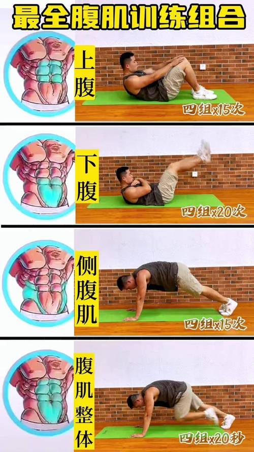 练腹肌最佳的6个动作_六种腹肌动作，练出完美马甲线