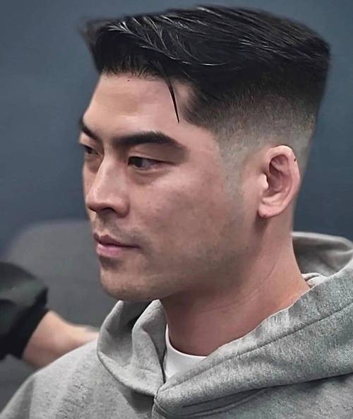 男生扁平头秃顶适合什么发型_男士发型修饰扁头，增强立体感