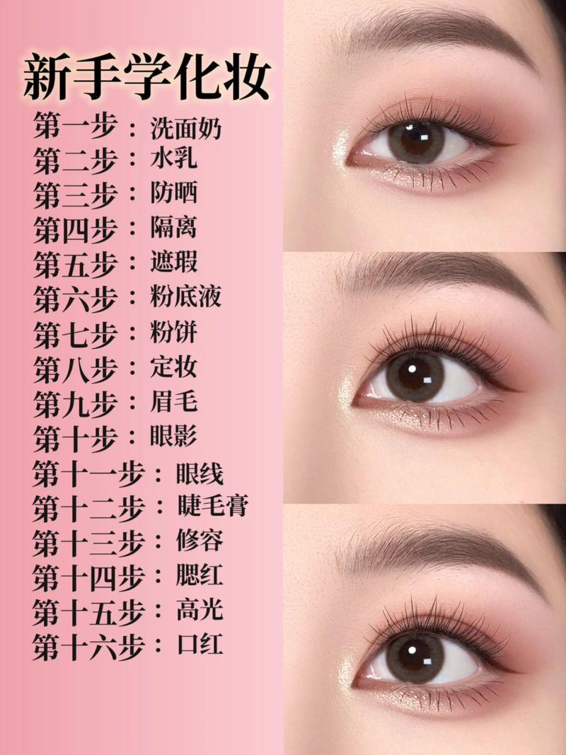 在家简单三步化妆_粉底眉笔润泽口红