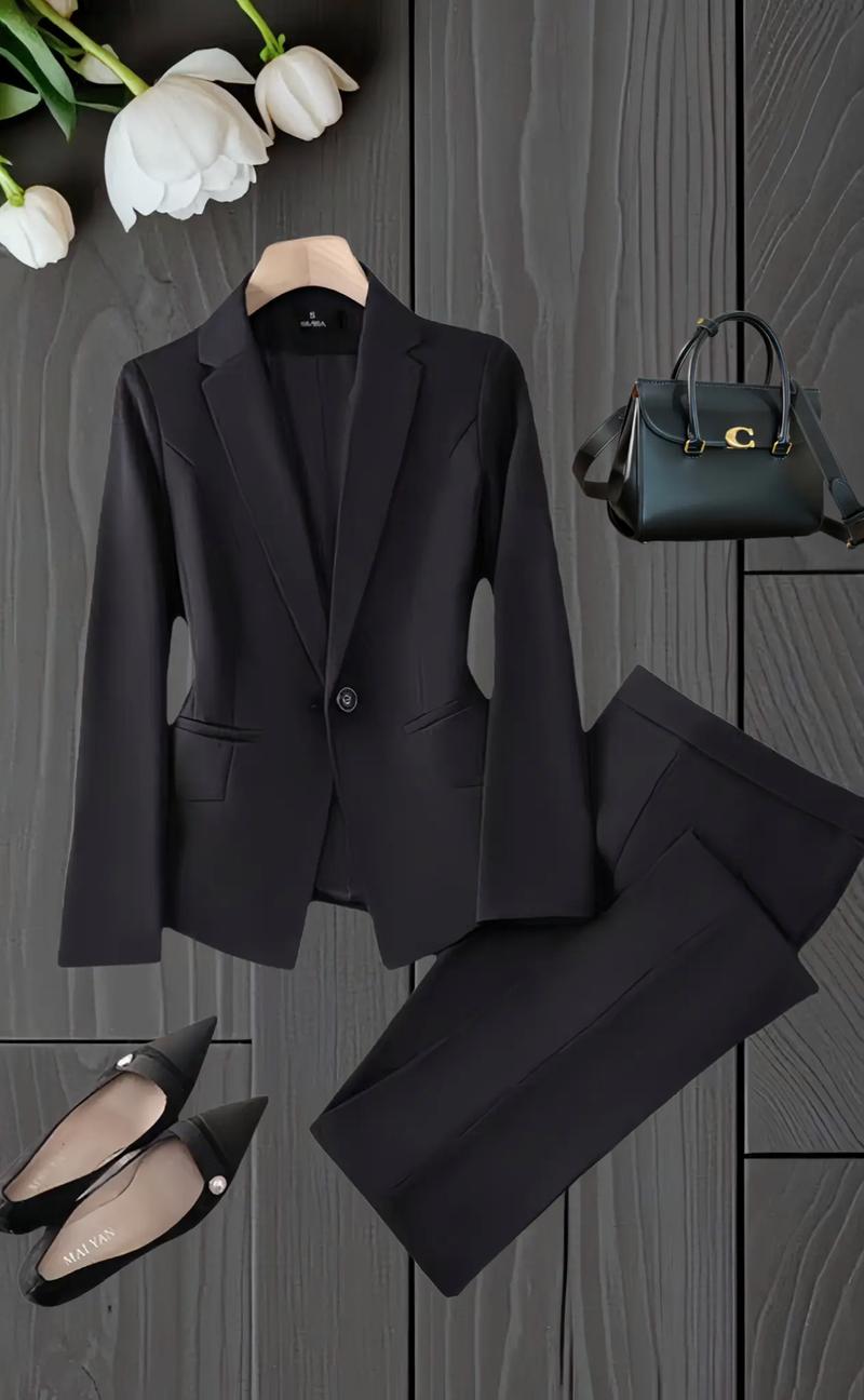 女士黑西装的最佳配色_黑色西装搭对衣,高级感轻松拿! 女士黑西装的最佳配色_黑色西装搭对衣,高级感轻松拿!