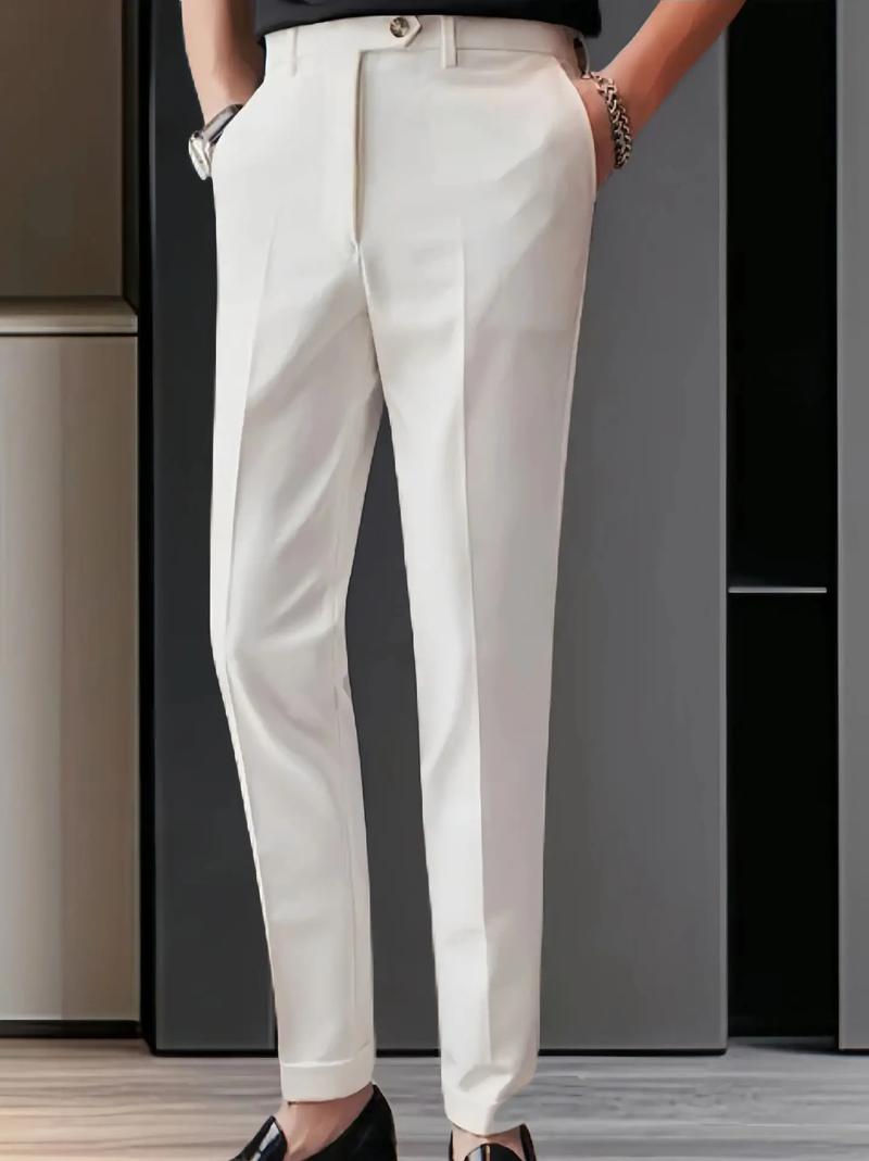 小脚西裤最简单三个搭配_职场休闲百搭，时尚必备