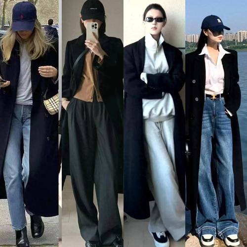 黑风衣配什么颜色的裤子_黑色风衣搭配，显瘦又时尚！