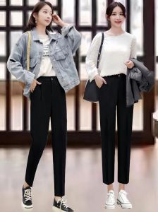 女生黑色西装裤配什么衣服_百搭实穿，轻松应对各种场合！