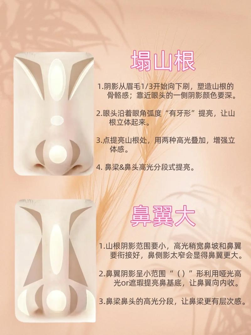 塌鼻子化妆教程_粉底提亮,鼻影立体,高光加分 塌鼻子化妆教程_粉底提亮,鼻影立体,高光加分