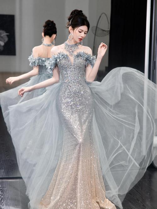 鱼尾礼服适合什么身材_鱼尾礼服显曲线，胖瘦皆宜选对款