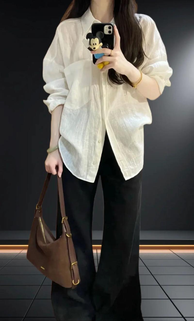 女长款衬衣配啥裤子好看_衬衫搭裤装,小脚阔腿破洞裤都好看 女长款衬衣配啥裤子好看_衬衫搭裤装,小脚阔腿破洞裤都好看