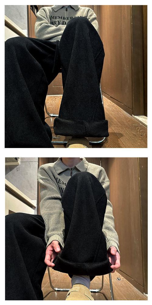 灯芯绒黑色长裤要怎么搭配男生_黑色灯芯绒长裤搭配指南,显气质复古又百搭 灯芯绒黑色长裤要怎么搭配男生_黑色灯芯绒长裤搭配指南,显气质复古又百搭