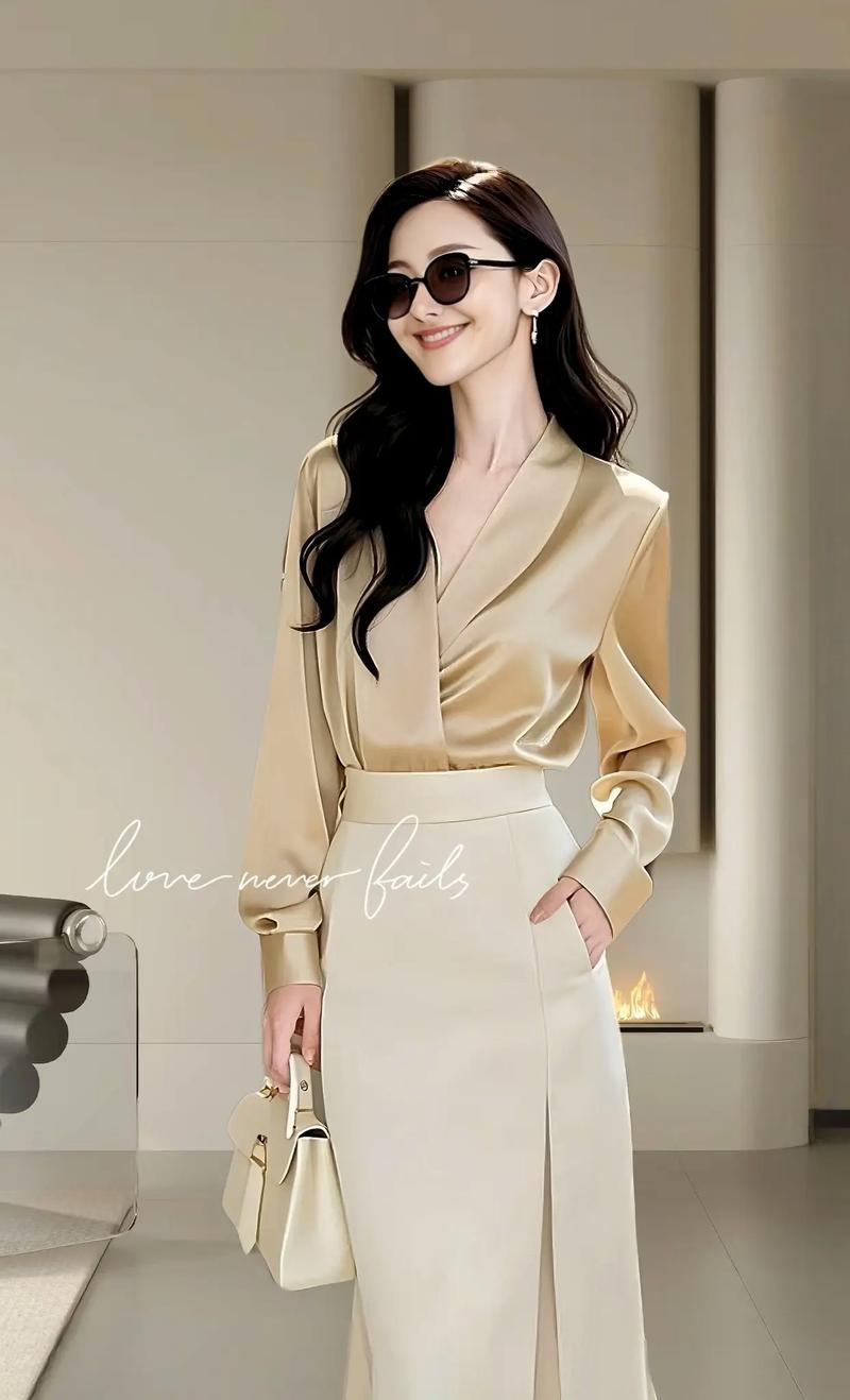 香槟色裙子配什么上衣_优雅气质轻松拿捏