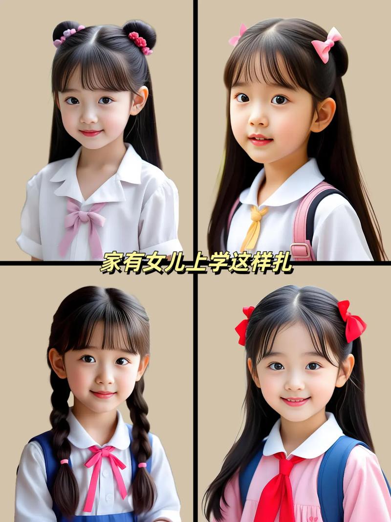 女娃发型_活力童趣与创意的完美展现