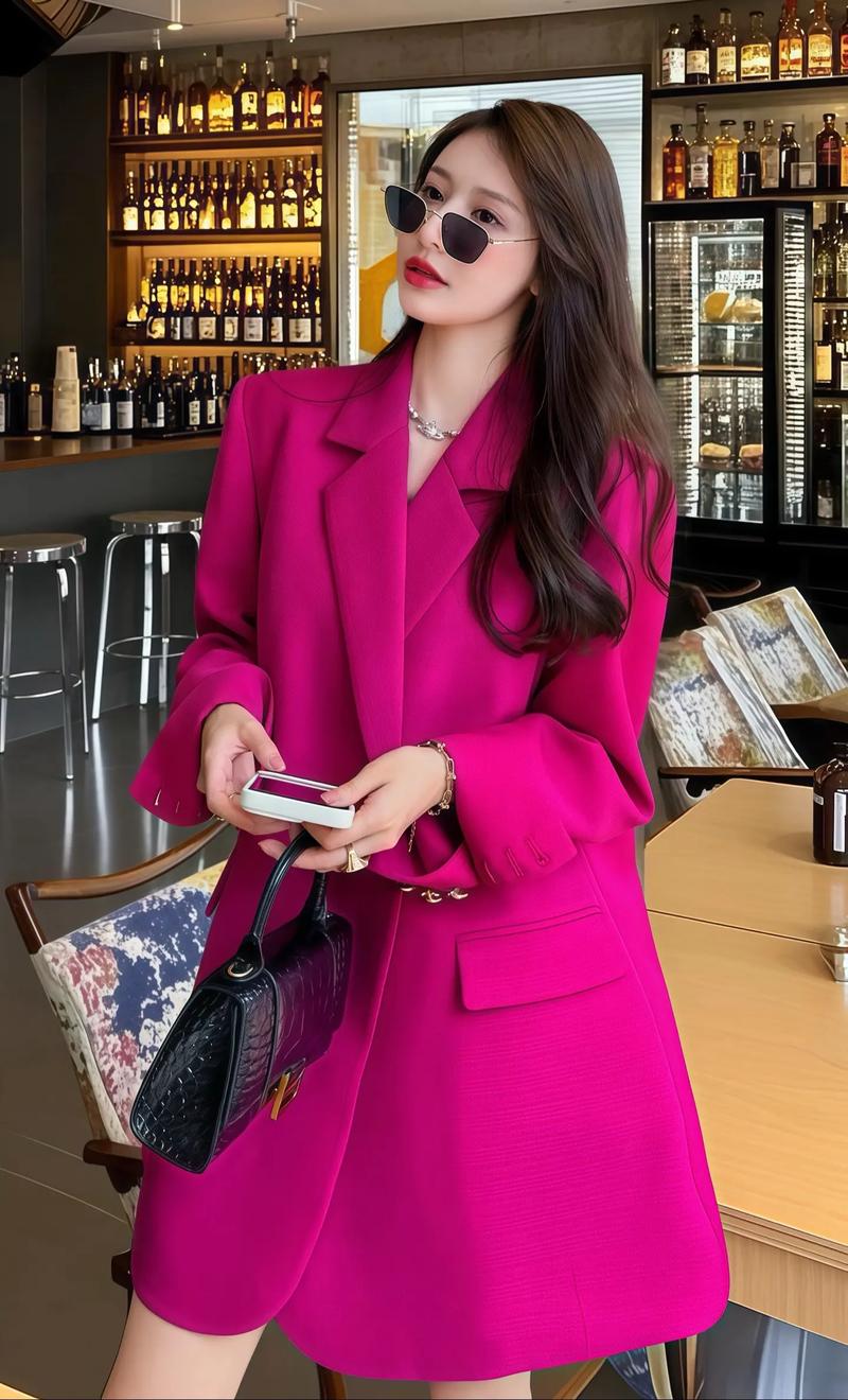 玫红色外套配什么色打底好_玫红外套配不同内搭，穿出多样时尚感