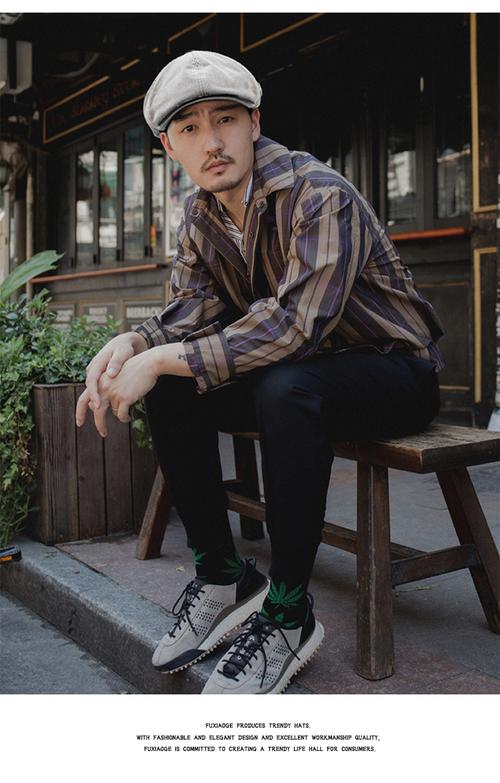 男性贝雷帽穿搭_男士也能戴贝雷帽，巧搭显个性