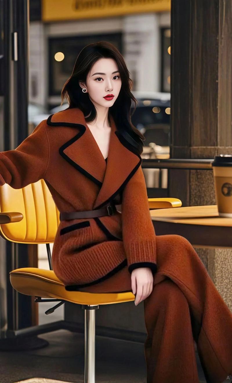 焦糖色衣服配什么裤子_米卡其和谐，深蓝墨绿对比，黑白灰高级，看风格选！