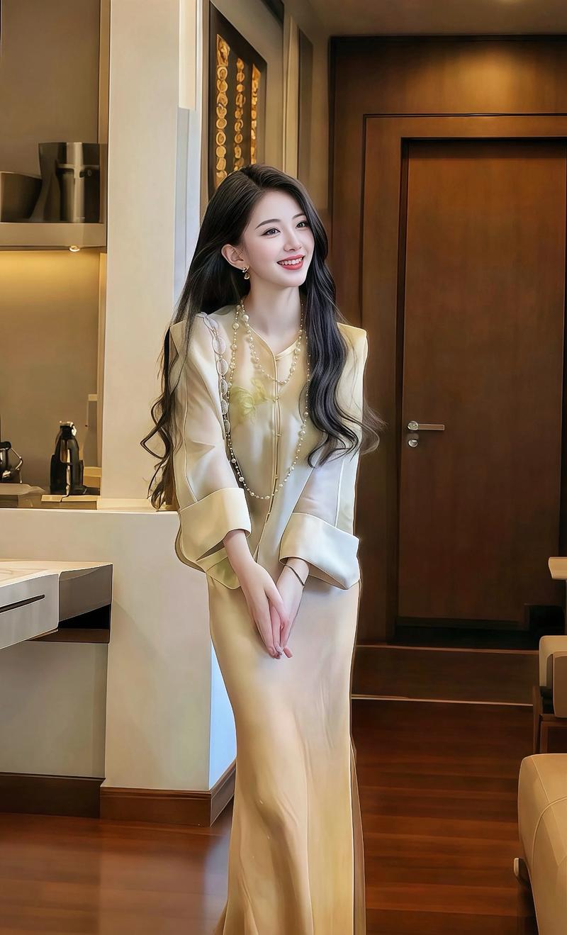 香槟色裙子搭配上衣_香槟裙搭百变上衣，优雅气质显高级