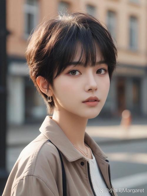 给她弄一个适合的帅气发型_蓬松层次碎刘海,干练时尚自然风 给她弄一个适合的帅气发型_蓬松层次碎刘海,干练时尚自然风