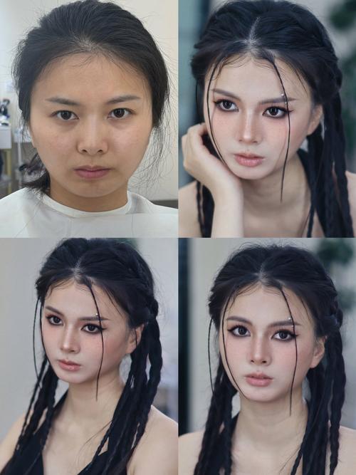 瓜子脸男女相怎么化妆_修饰脸型显优雅