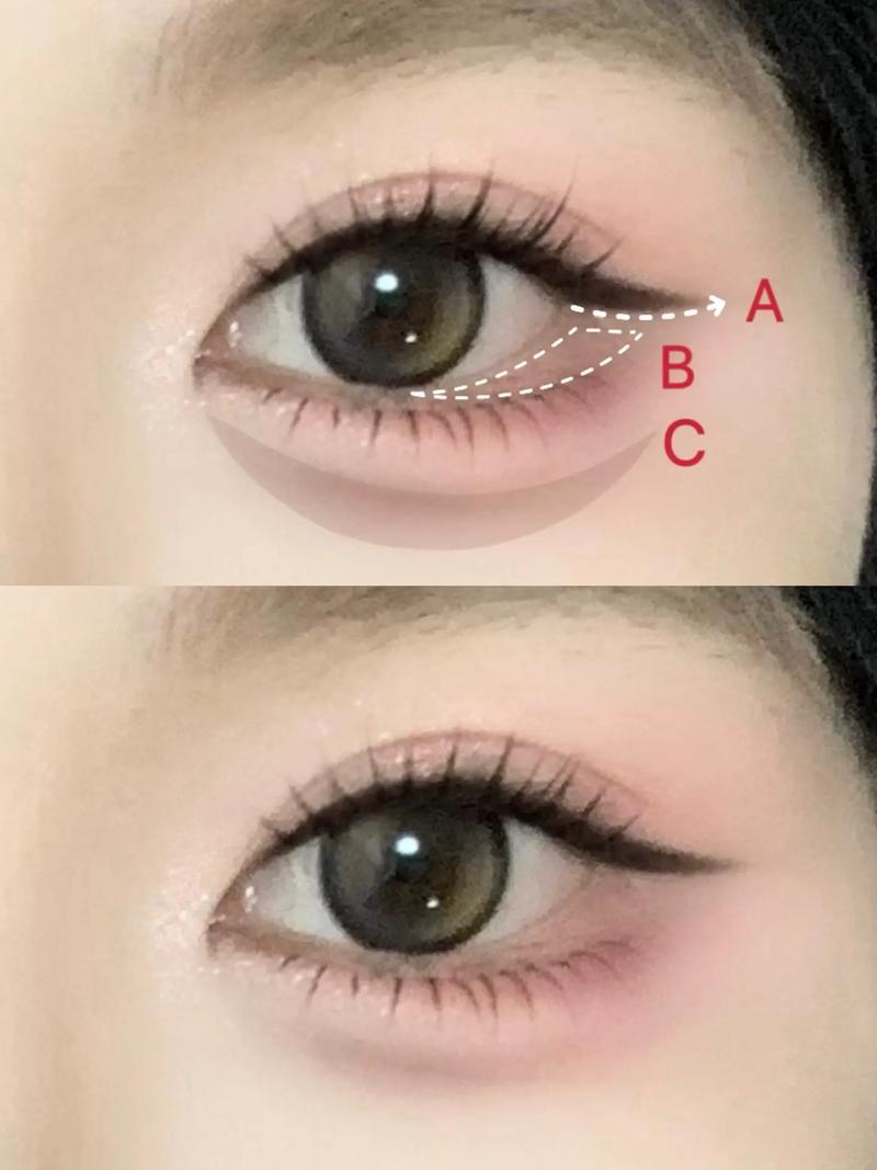 细长眼怎么化妆_细眼线配珠光眼影