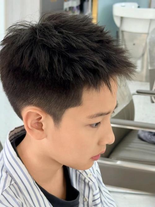 十四岁男孩发型_板寸毛寸碎发烫发，个性十足！