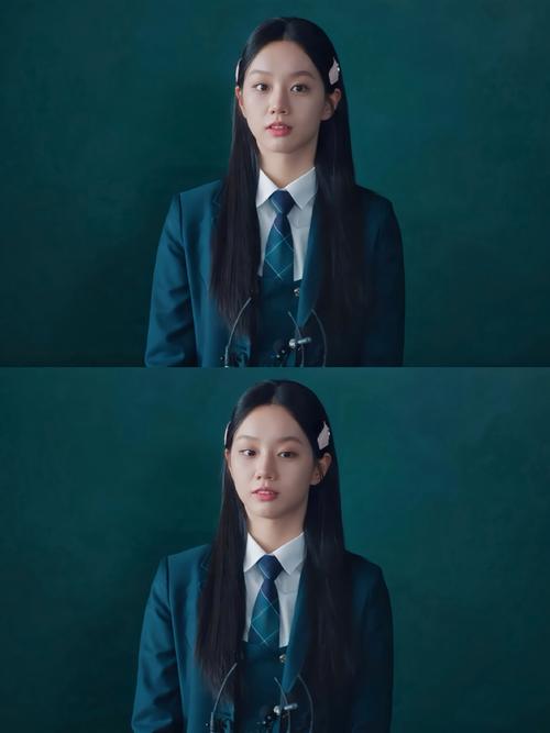 韩剧校园女主黑长直齐刘海_韩剧女主黑长直刘海，减龄时尚显活力