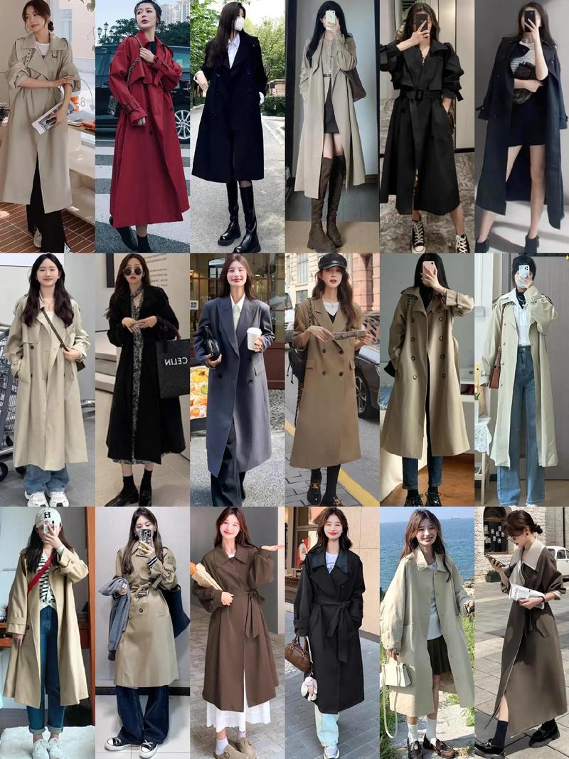 女风衣搭配_卡其风衣配裤装,松散显瘦显气质 女风衣搭配_卡其风衣配裤装,松散显瘦显气质