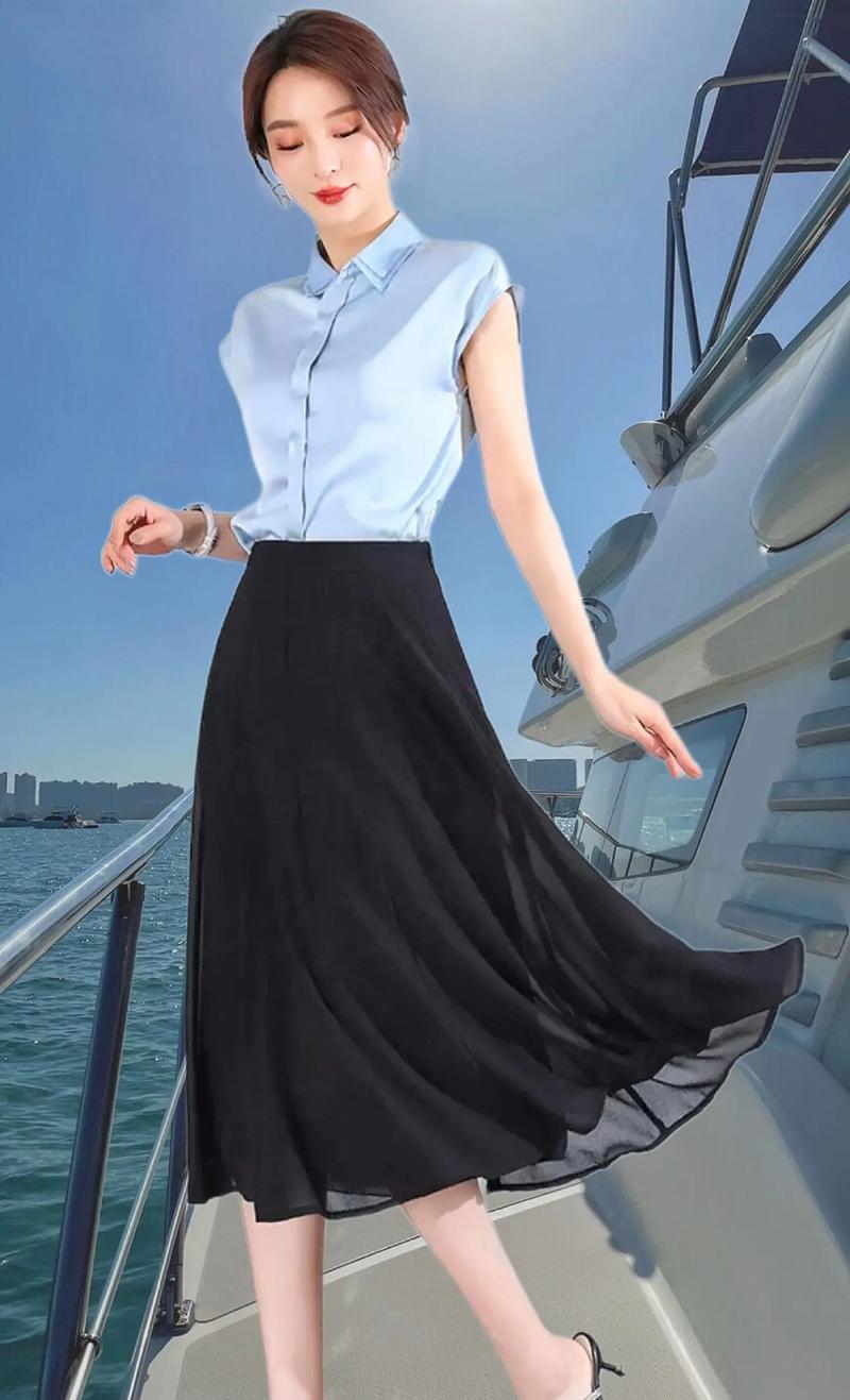 腰细胯宽适合穿什么裙子_高腰收腰显曲线，短款外套胯宽穿出好身材