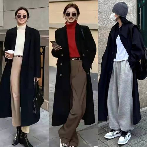 黑外套搭配什么颜色内搭好看_黑色外套配白衣显气质，米红蓝绿搭出不同美