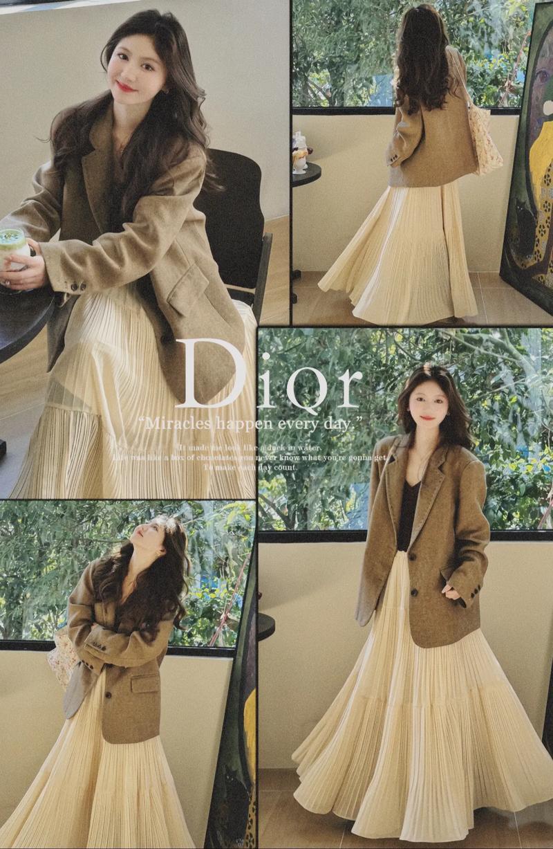 奶茶色半身裙配什么上衣_温柔百搭,时尚显气质 奶茶色半身裙配什么上衣_温柔百搭,时尚显气质