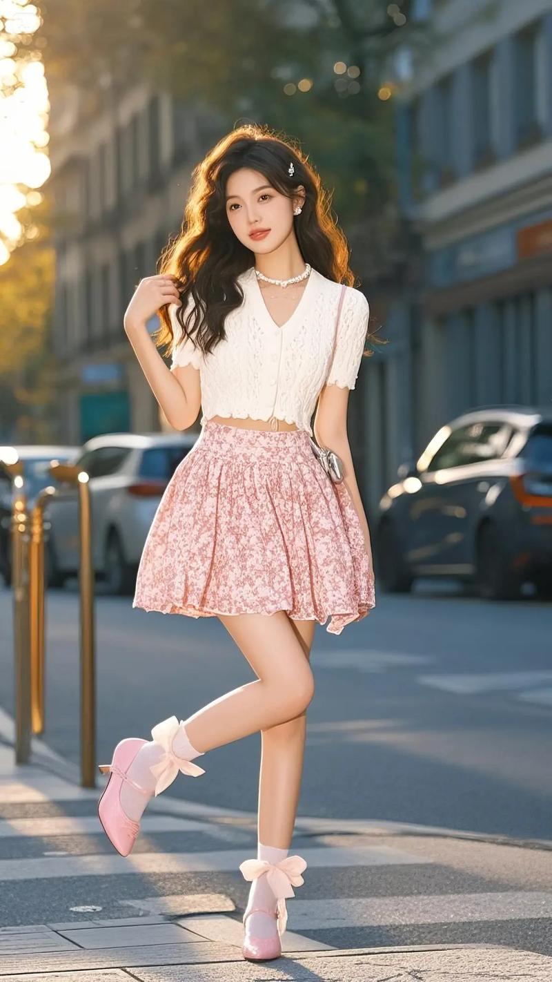 穿花裙子配什么鞋好看_碎花裙配运动鞋显高洋气，夏日时尚必备