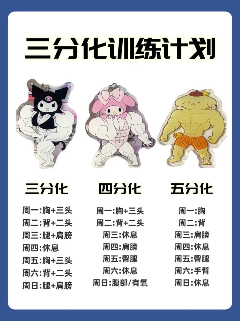 给我出一份健身三分化训练计划_高效增肌好方法