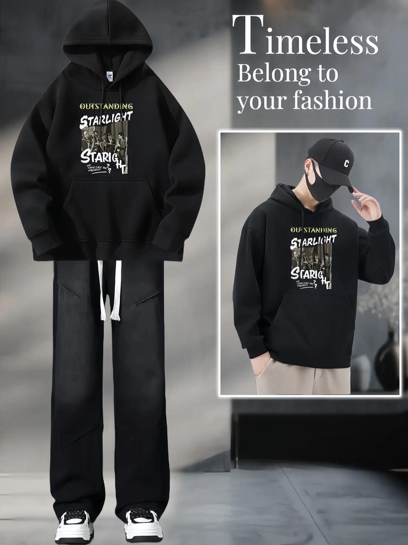 厚帽子卫衣搭配外套_外套内搭连帽卫衣显层次，露帽点睛显随性