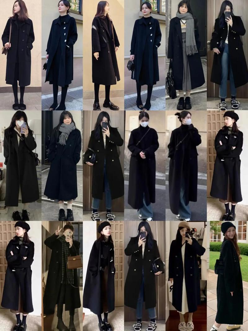 泥子大衣怎么搭配_泥色大衣+阔腿裤，小个子显高又时髦