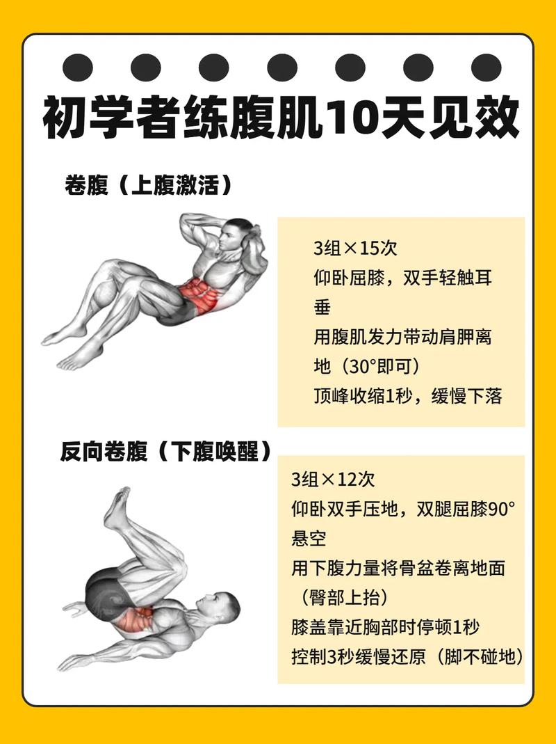 小腹腹肌最佳锻炼方法_在家练腹肌，3个无器械动作，坚持6周显线条