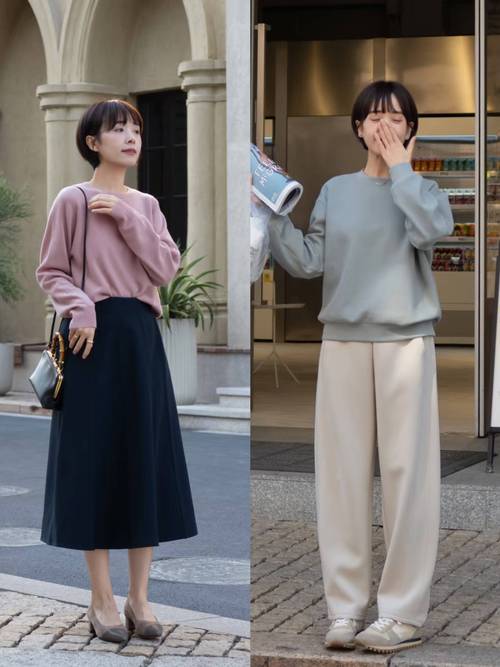 春季女生穿搭_开衫搭碎花裙，通勤休闲风！