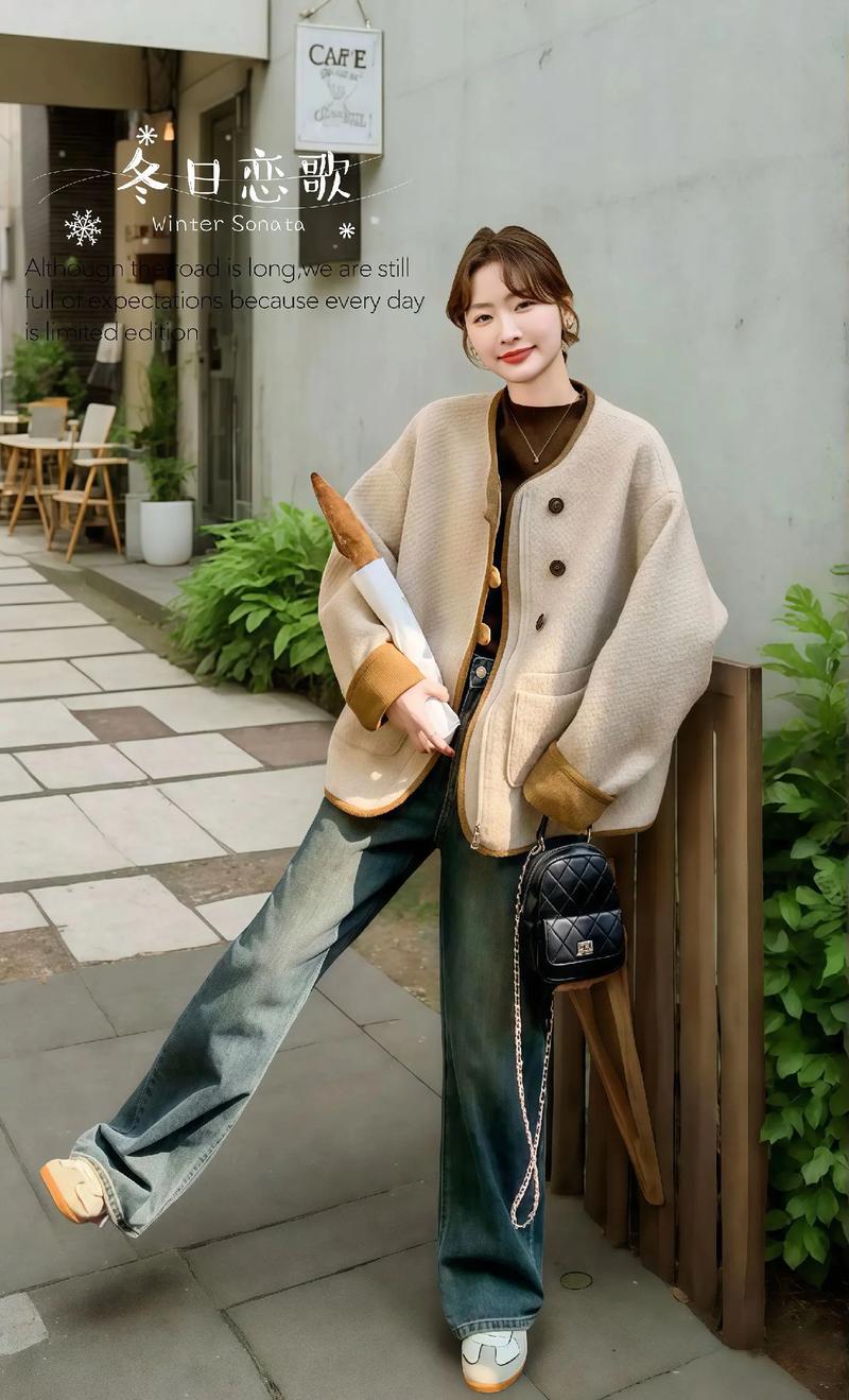 类似一整套韩系穿搭韩式慵懒风_细节显时尚