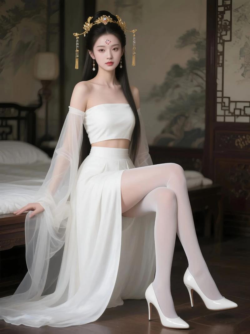 古风女孩靴子配短裙大长腿_黑裙白靴经典搭,显腿长又时尚! 古风女孩靴子配短裙大长腿_黑裙白靴经典搭,显腿长又时尚!