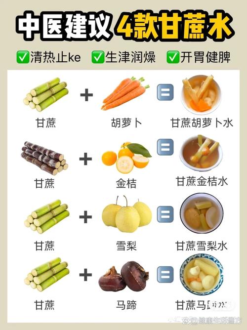 甘蔗水十大最佳搭配止咳_甘蔗煮水加马蹄润喉,加红枣养血,加百合润肺,加生姜暖胃,加茅根清热 甘蔗水十大最佳搭配止咳_甘蔗煮水加马蹄润喉,加红枣养血,加百合润肺,加生姜暖胃,加茅根清热