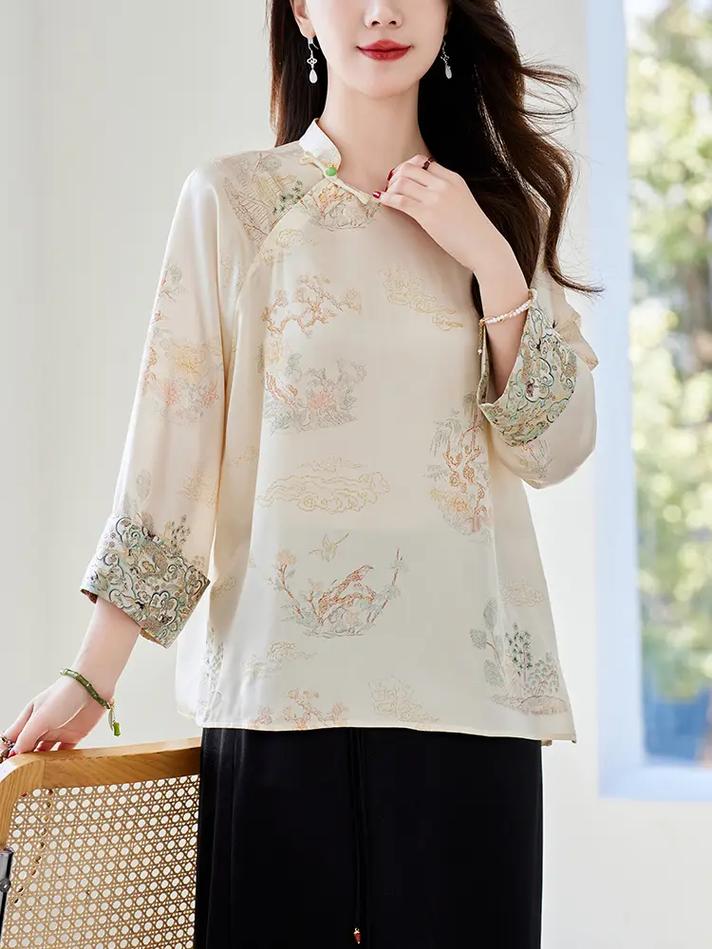 桑蚕丝上衣配什么下装_百搭舒适显气质，时尚秋冬必备！