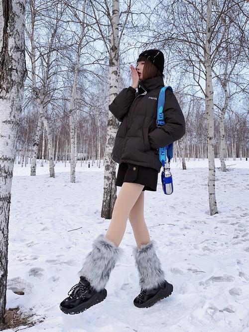 零下十度穿搭_长羽绒抗寒又时尚，配裙叠搭暖和又好看