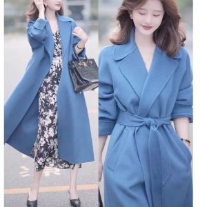 宝蓝色毛呢大衣适合什么人_显瘦百搭，穿出秋冬气质