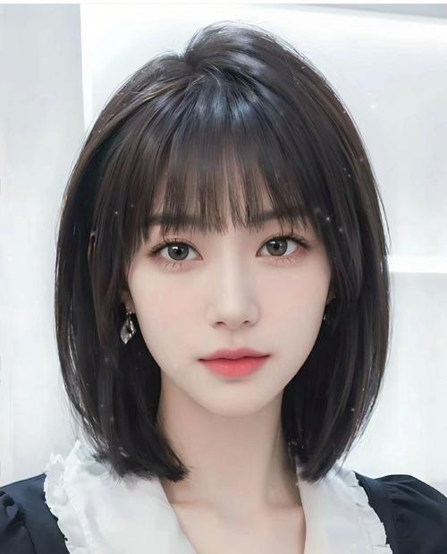 能遮住太阳穴得刘海有哪些_夏天不挑脸型刘海，法式八字空气龙须，修饰脸型显气质！