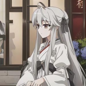 穹妹头发是什么发色_缘之空穹妹标志银白发