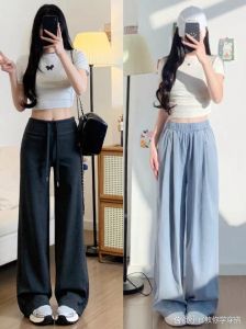 大宽腿裤搭配什么上衣_大宽腿裤显高显瘦搭配技巧