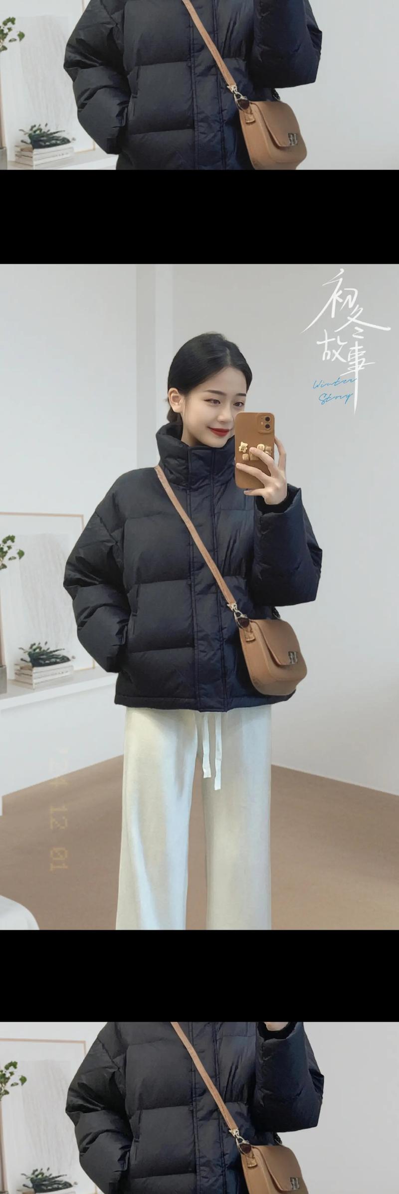 短棉衣搭配什么好看_纯色棉衣百搭时尚，裤裙短裤随心搭！