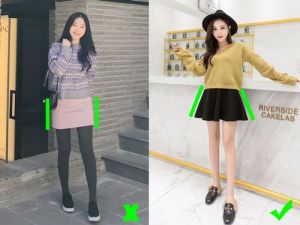 草莓型女生穿搭建议_草莓女孩穿V领+高腰下装，显颈长收肩宽